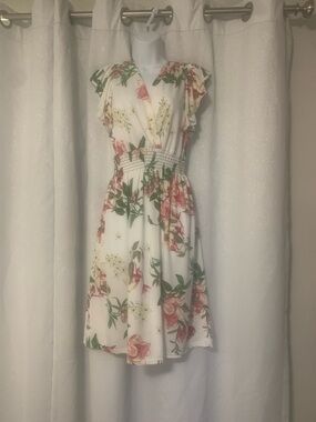Anna Morgan floral dress EUC
